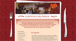Desktop Screenshot of gasthaus-jaegerhof.net